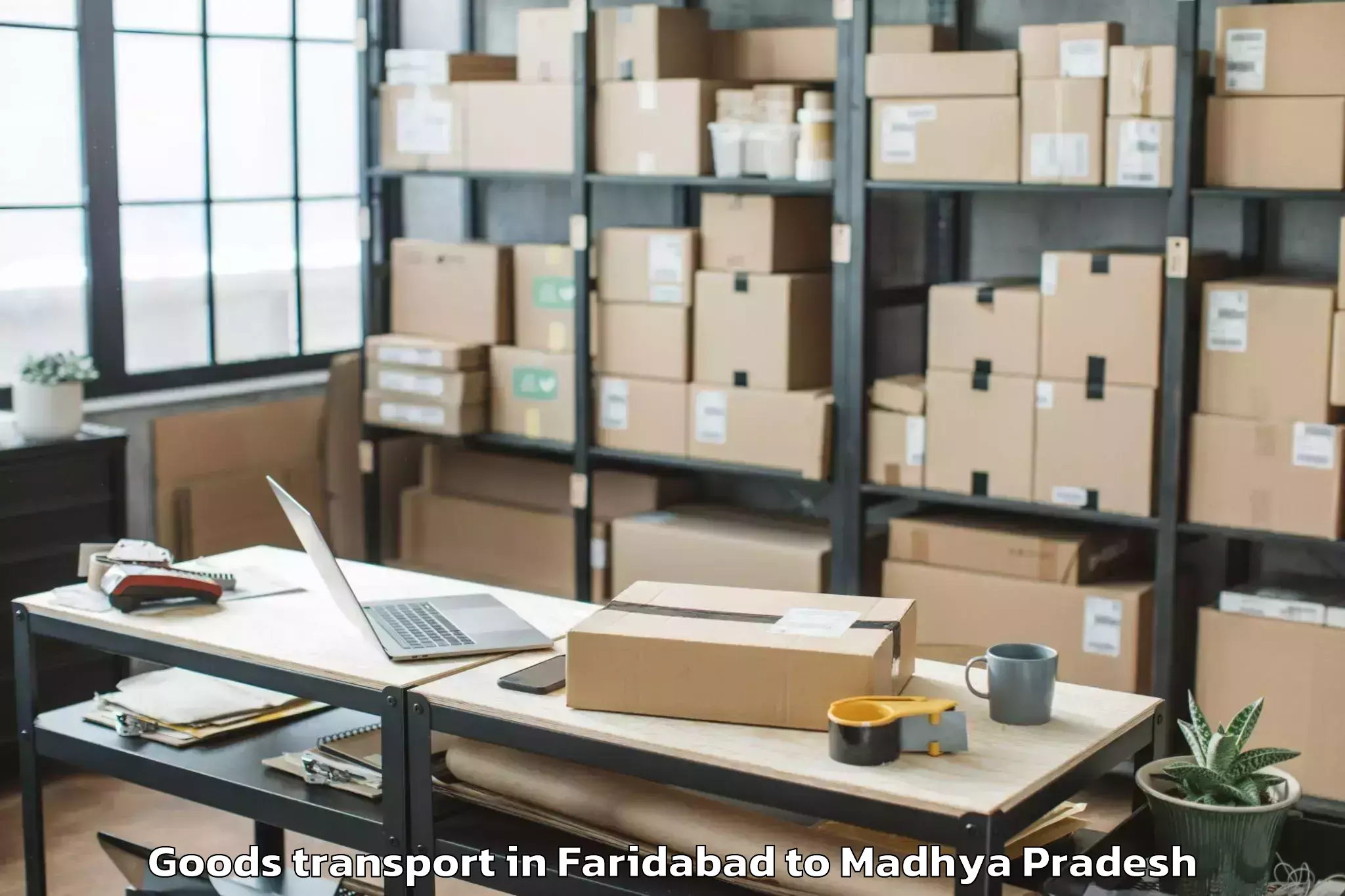 Discover Faridabad to Khandwa Goods Transport